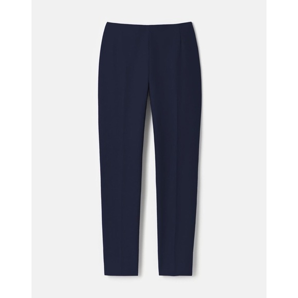Lafayette 148 Front Pleat Trousers in Navy